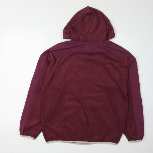 Adidas Unisex Red Pullover Hoodie Size 8