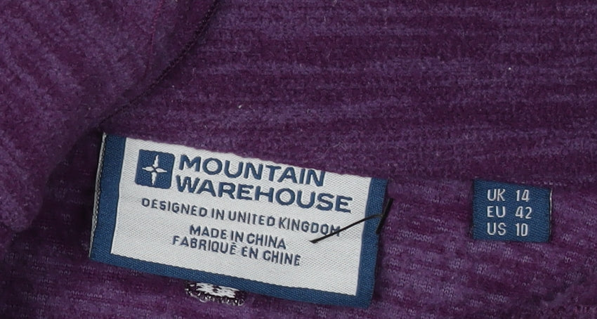 Mountain Warehouse Women's Purple Sweatshirt, Sz 14