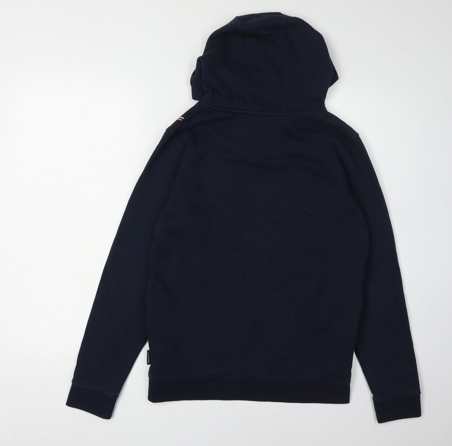 Ben Sherman Boys Blue Pullover Hoodie with Logo, Age 12-13