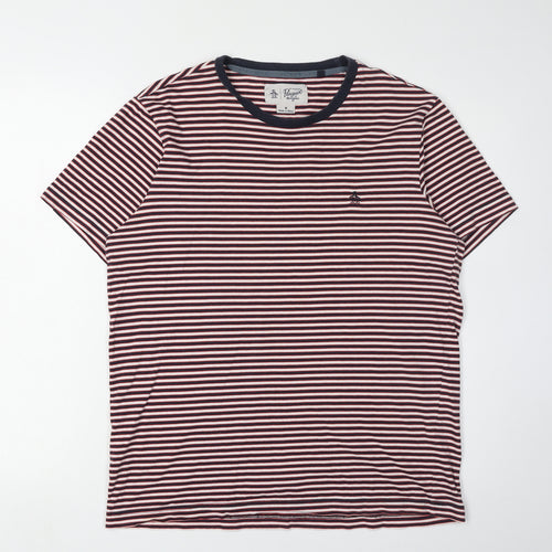 Original Penguin Men's Multicolour Striped T-Shirt M