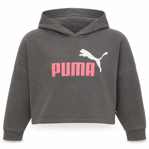 Puma Girls Grey Logo Hoodie, Size 11-12 Yrs, Casual Style