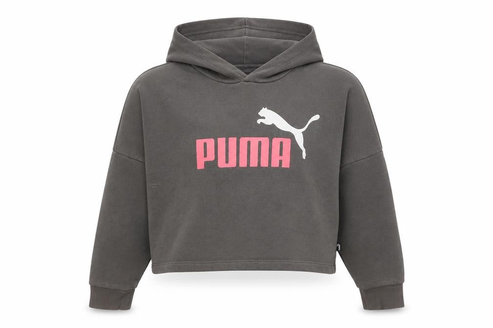Puma Girls Grey Logo Hoodie, Size 11-12 Yrs, Casual Style