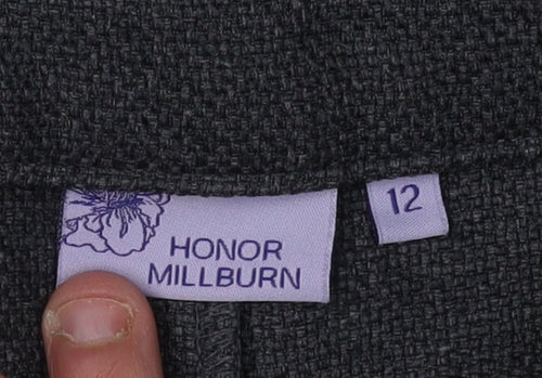 Honor Millburn Women's Grey Trousers Size 12