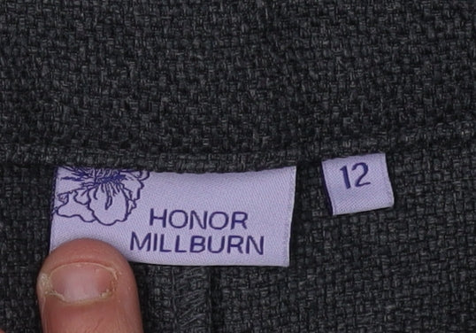 Honor Millburn Women's Grey Trousers Size 12