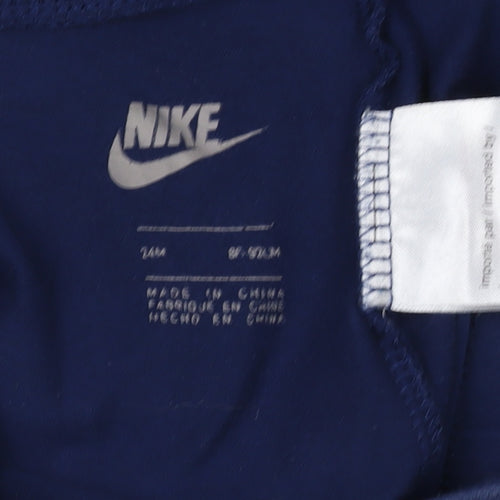 Nike Blue Cotton Leggings 24 Months