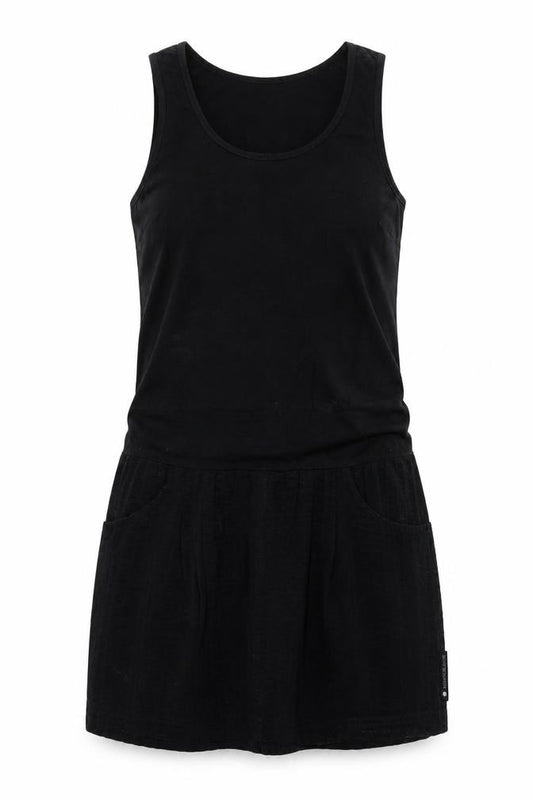 Front view of DKNY Jeans Women's Black Tank Dress, size 2