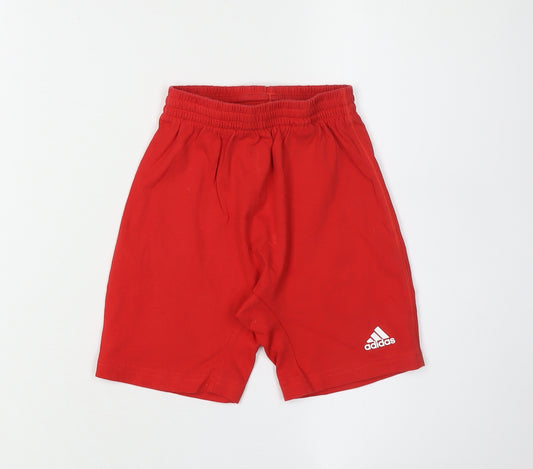 Adidas Boys Red Shorts 2-3 Years, Casual Activewear