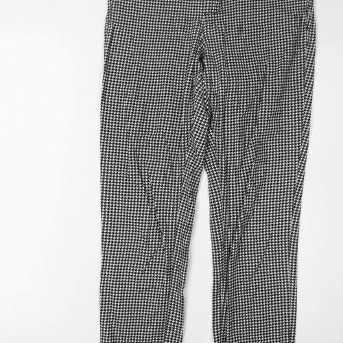 Karen Millen Women's Black Geometric Trousers UK 10