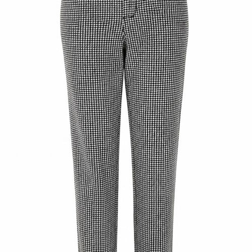 Karen Millen Women's Black Geometric Trousers UK 10
