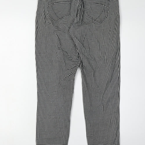 Karen Millen Women's Black Geometric Trousers UK 10