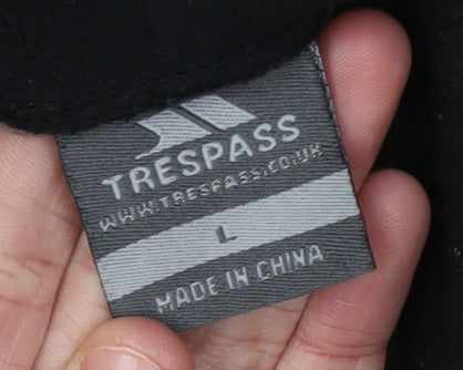 Trespass Men's Black Pullover Hoodie L - Outdoor Fleece
