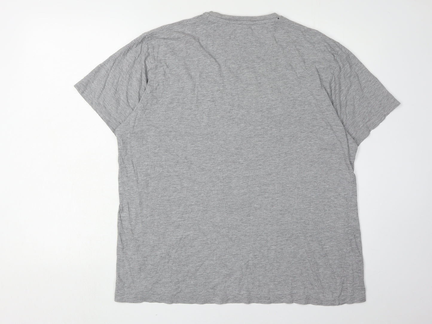 James Pringle Men's Grey Colourblock T-Shirt, Size L