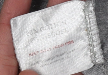 James Pringle Men's Grey Colourblock T-Shirt, Size L