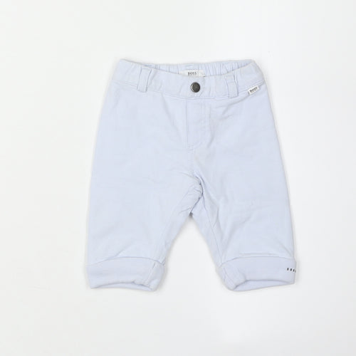 Hugo Boss Unisex White Trousers 3-6 Months Cotton