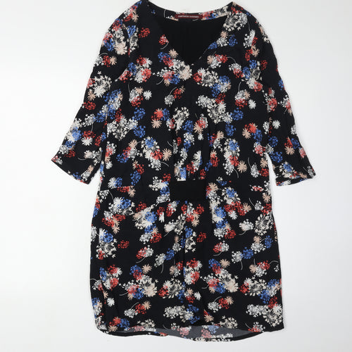 Comptoir des Cotonniers Women's Black Floral Dress