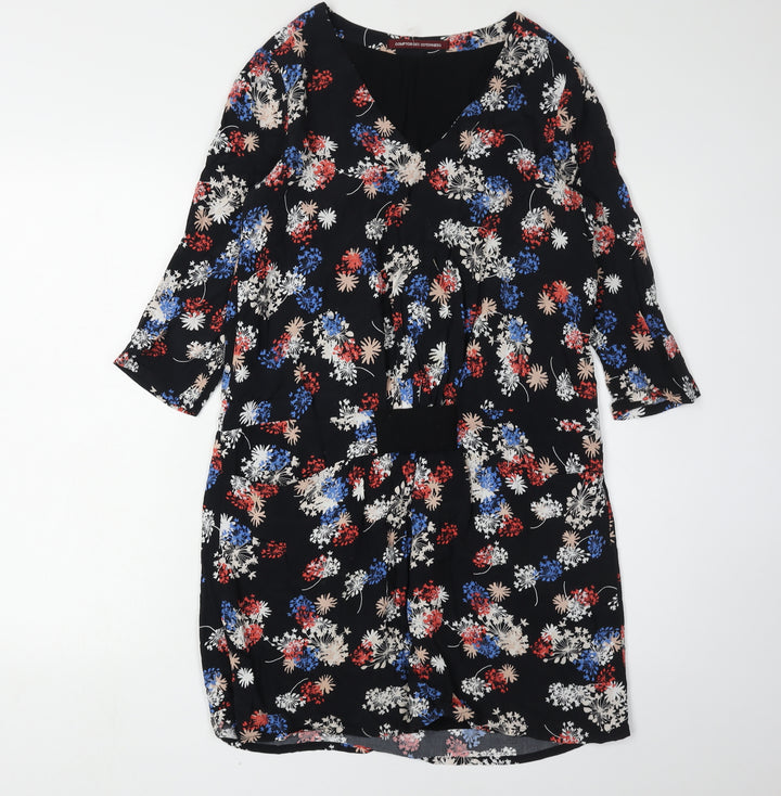 Comptoir des Cotonniers Women's Black Floral Dress