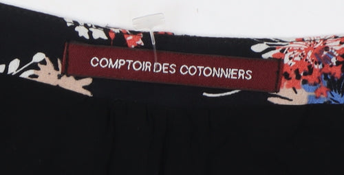Comptoir des Cotonniers Women's Black Floral Dress