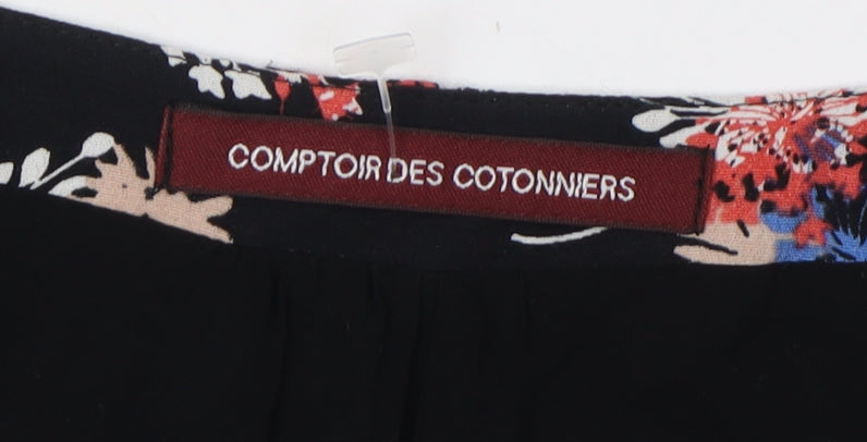 Comptoir des Cotonniers Women's Black Floral Dress