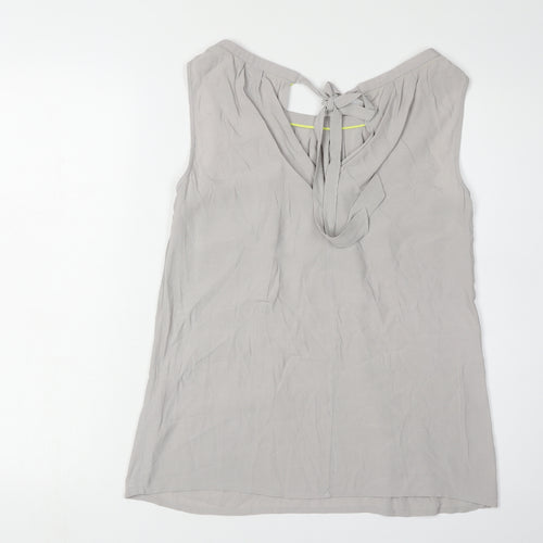 Boden Women's Grey Sleeveless Viscose Blouse UK 10