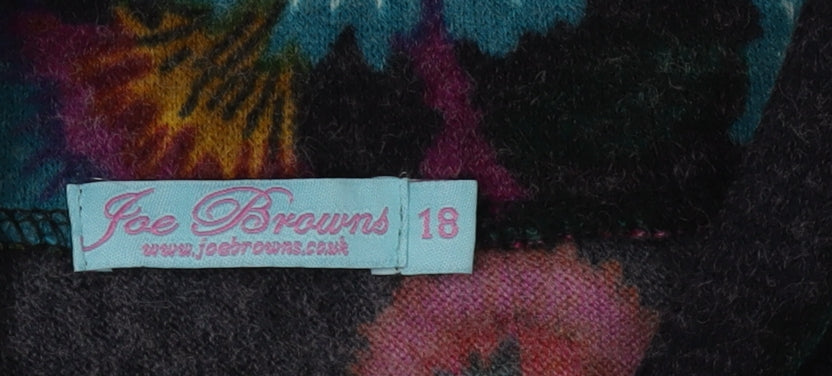 Joe Browns Women's Multicoloured Floral Shift Dress - Size 18