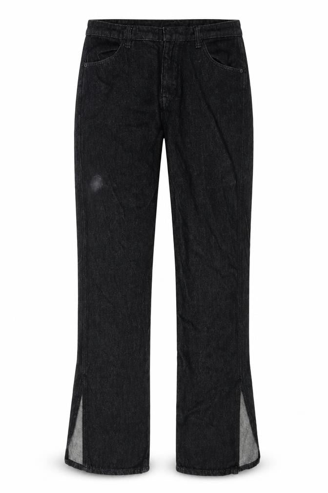 Front view of Massimo Dutti Women's Black Straight Jeans UK 10