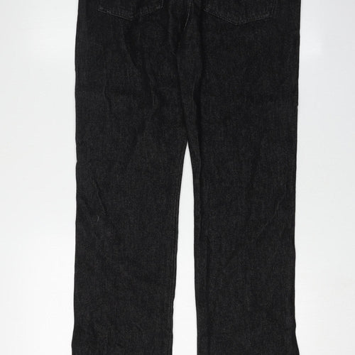 Massimo Dutti Women's Black Straight Jeans UK 10