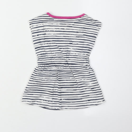 Converse Girls White Striped T-Shirt Dress 18 Months