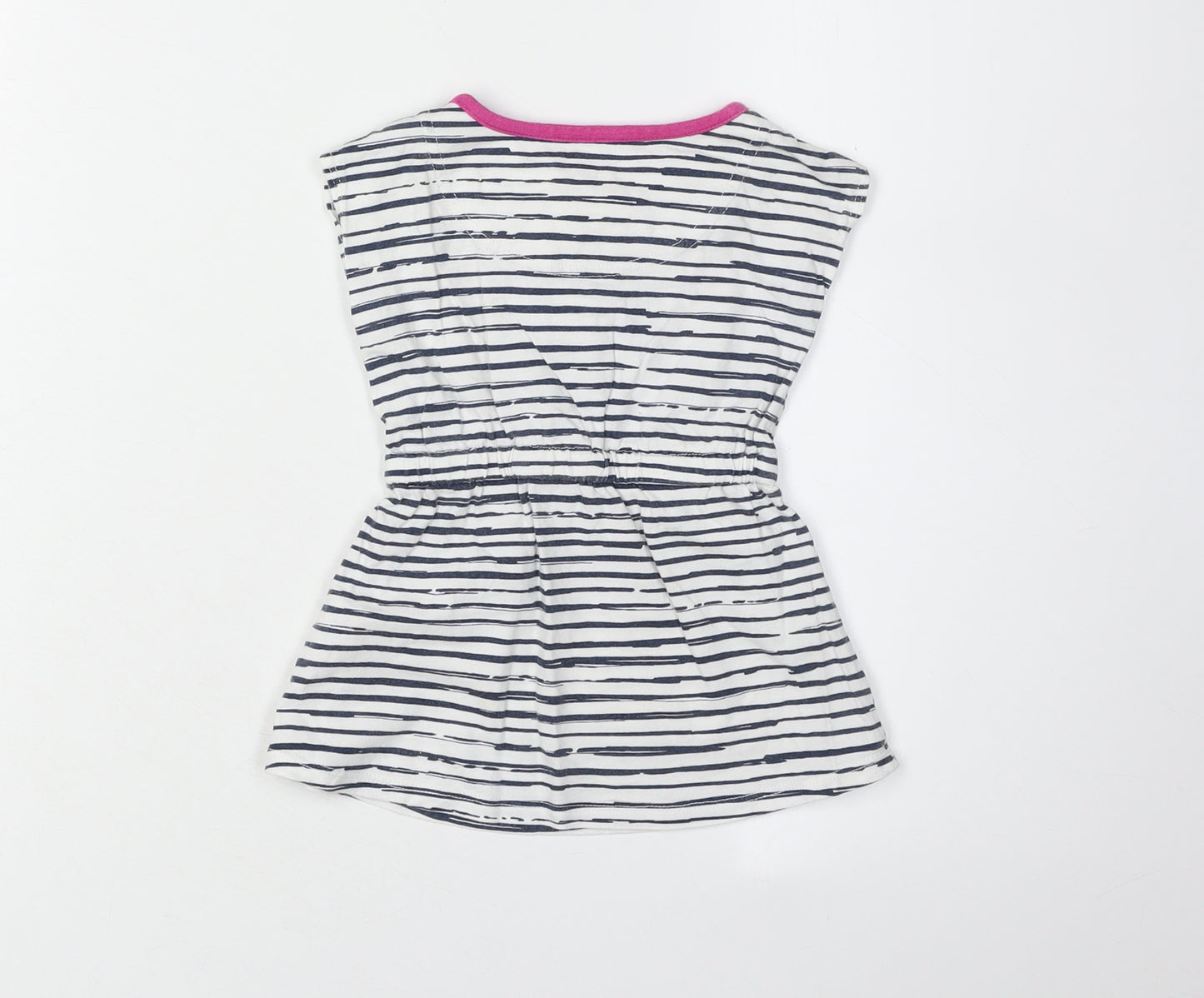 Converse Girls White Striped T-Shirt Dress 18 Months