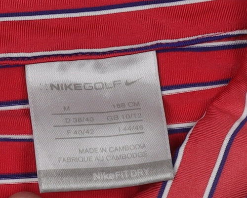 Nike Women's Red Polo Golf Top Size 10 Sleeveless