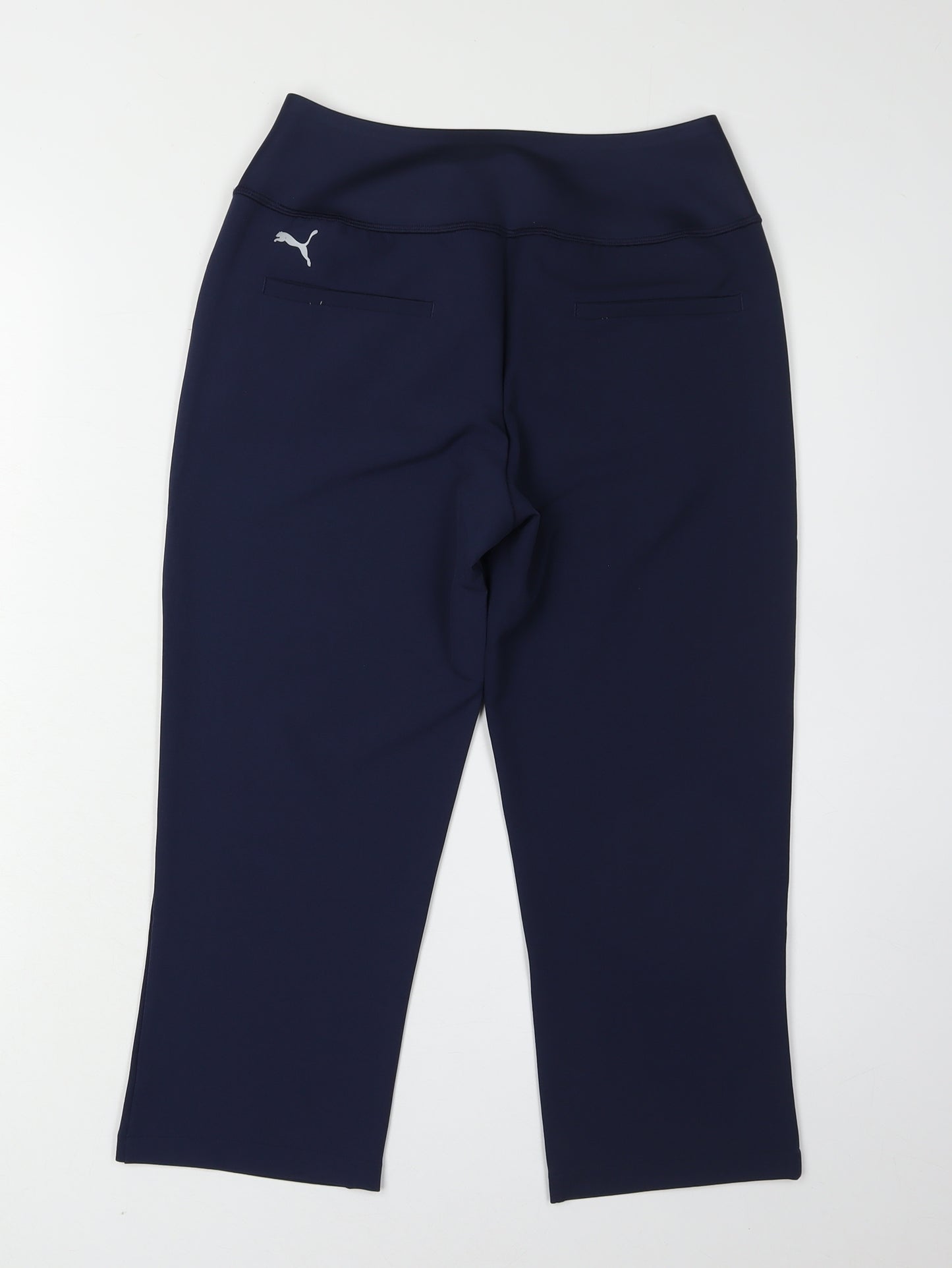 Puma Women's Blue Cropped Gym Trousers Size 8