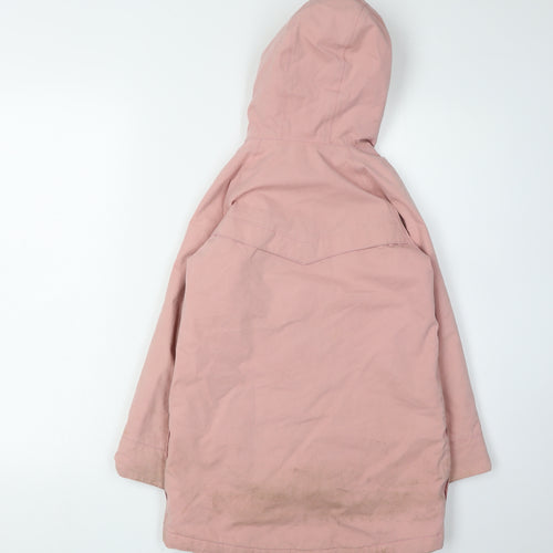 Barbour Girls Pink Parka Coat, Age 6-7, Waterproof, Lined