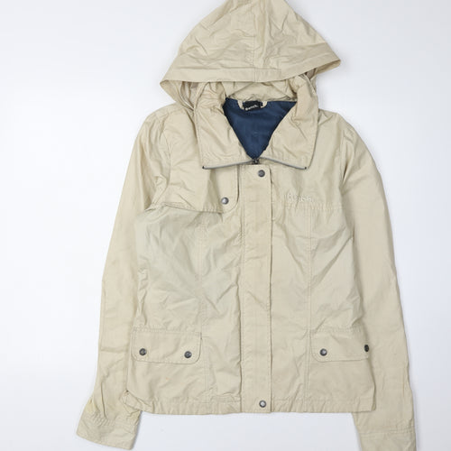 Bench Women's Beige Hooded Jacket L, Casual Style
