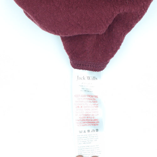 Jack Wills Women's Red Crew Neck Sweatshirt Size 8