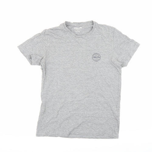 Jack & Jones Men's Grey M Crew Neck T-Shirt