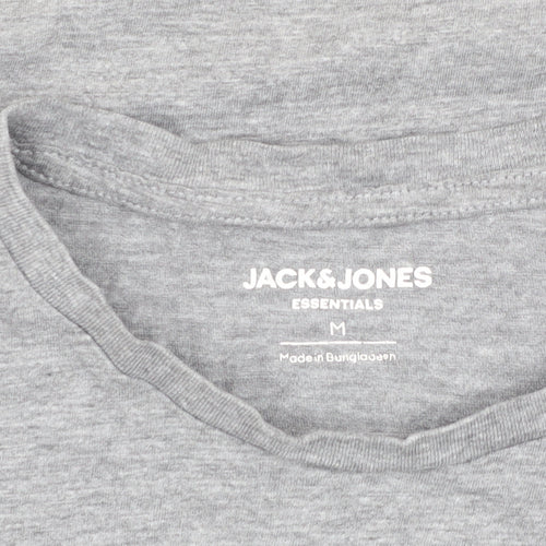 Jack & Jones Men's Grey M Crew Neck T-Shirt