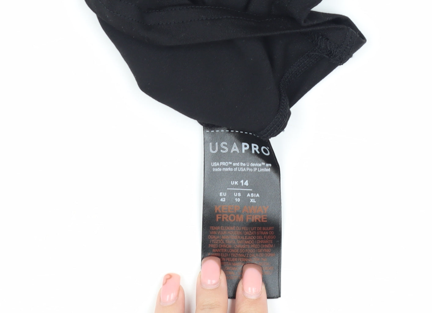 USA Pro Black Women's Track Jacket Size 14