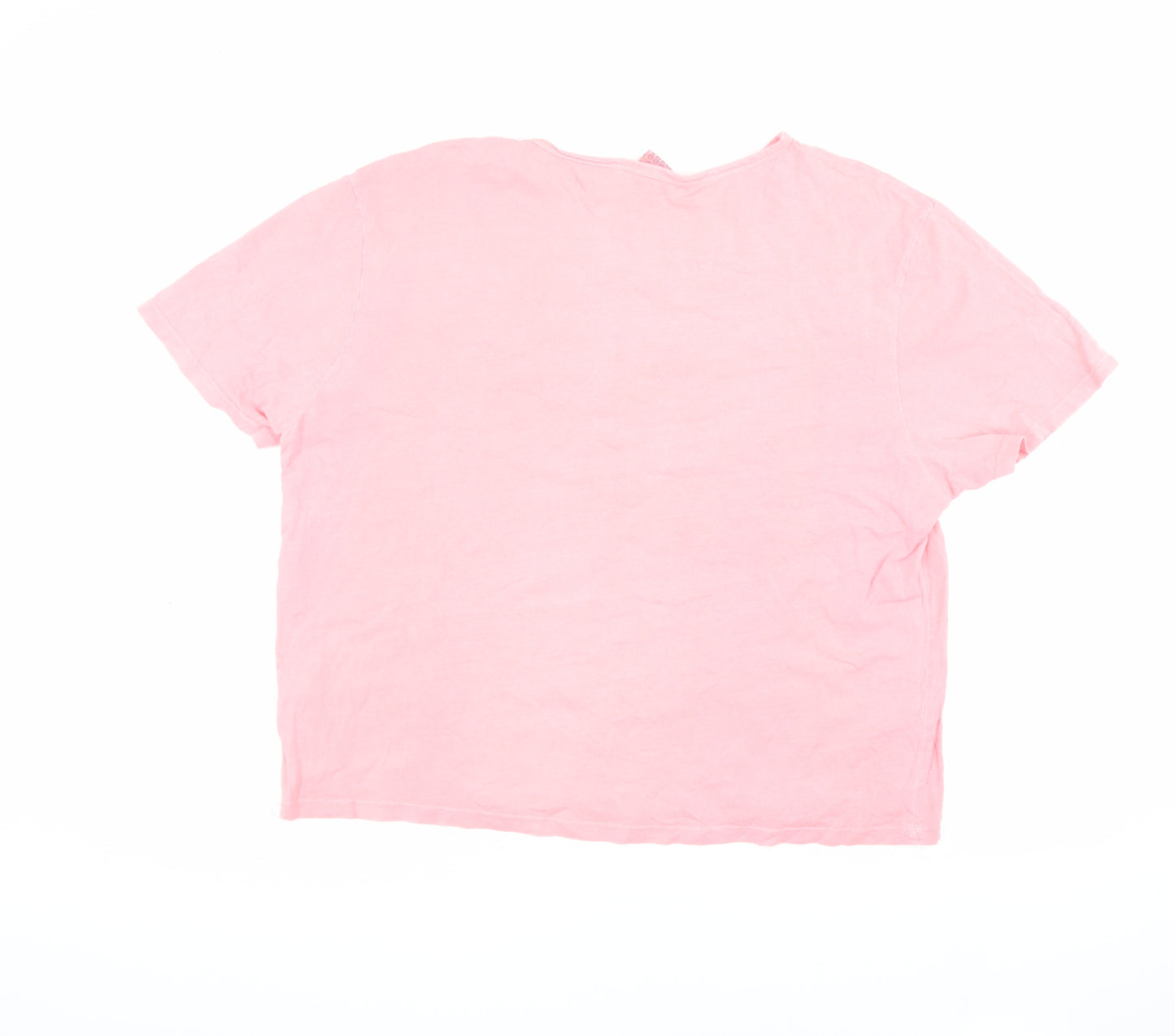 Disney Women's Pink Mickey Mouse T-Shirt - Size 20