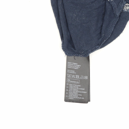 H&M Women's Blue Bicycle Print Long Sleeve Top M