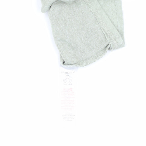 Primark Women's Grey Mickey Mouse Cropped T-Shirt L