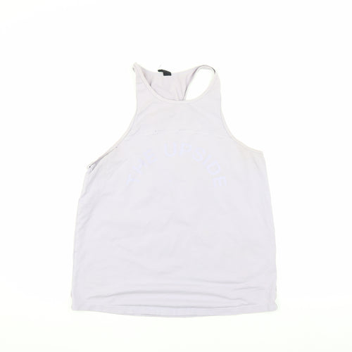 The Upside Unisex White Tank Top S Gym Cotton Blend