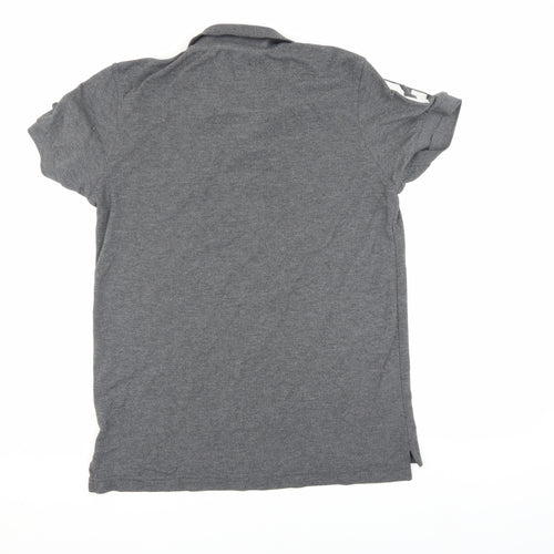 Voi Jeans Men's Grey Polo Shirt M Short Sleeve