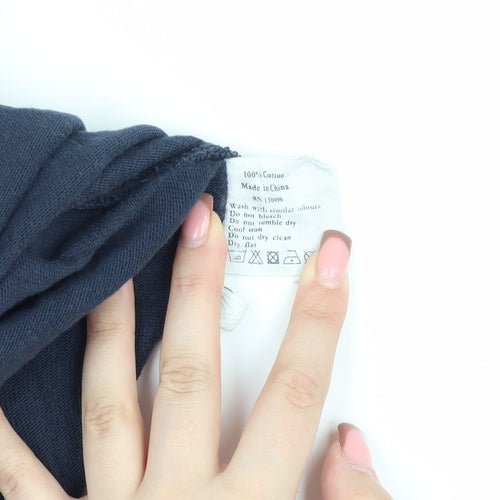 Jack Wills Men's Blue Henley Shirt - Medium