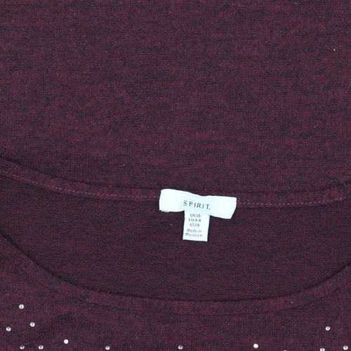 Spirit Women's Red Pullover Jumper Size 18