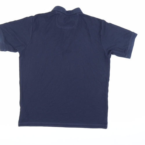 Kirkland Men's Blue Polo Shirt M Short Sleeve Cotton Blend