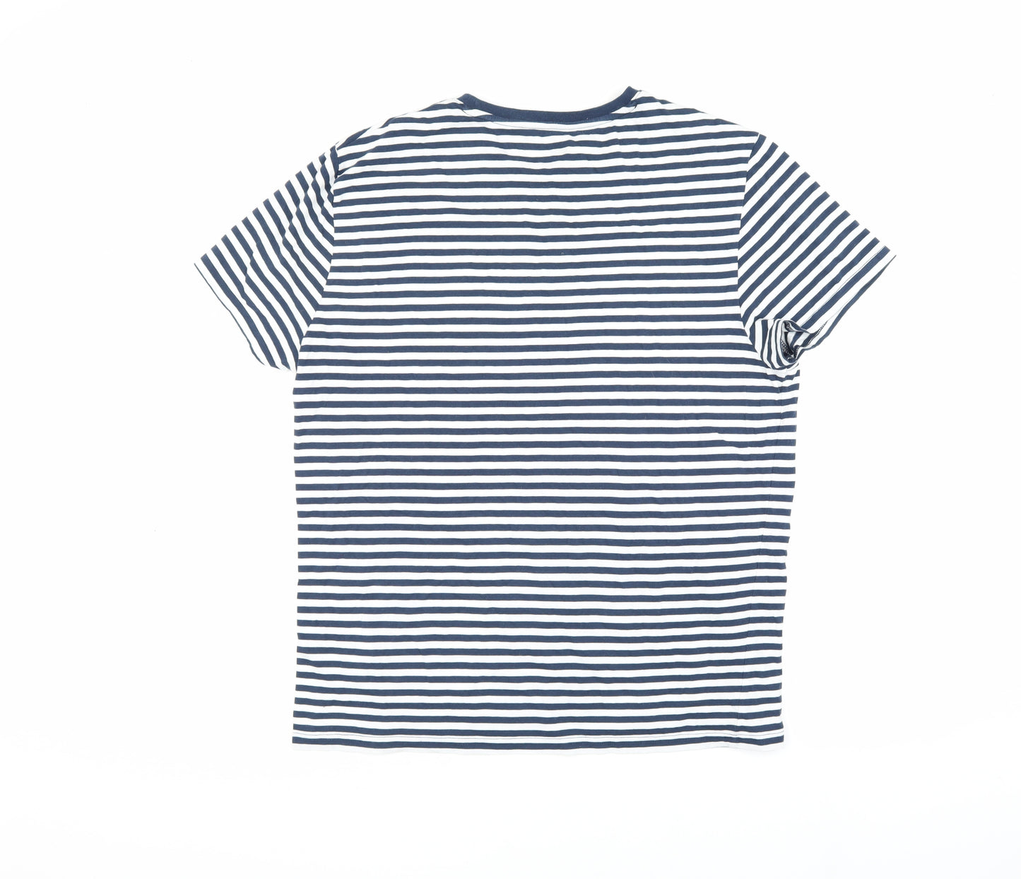 Comic Relief T-Shirt Unisex Medium Blue Striped Mr. Men