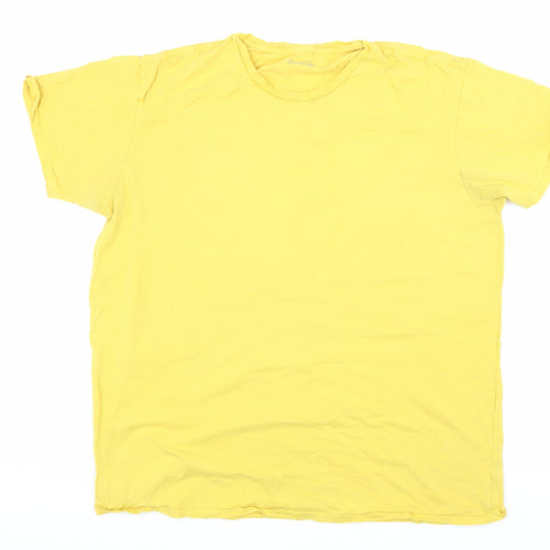 Gap Men's XL Yellow Crew Neck Short Sleeve T-Shirt
