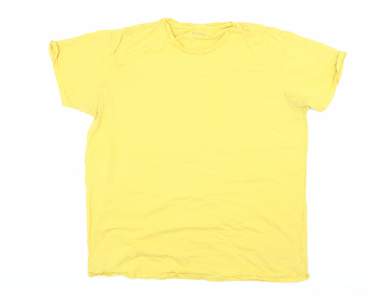 Gap Men's XL Yellow Crew Neck Short Sleeve T-Shirt