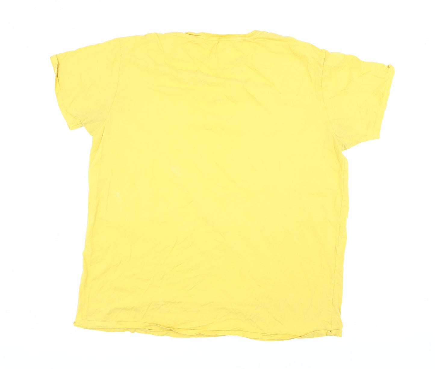 Gap Men's XL Yellow Crew Neck Short Sleeve T-Shirt