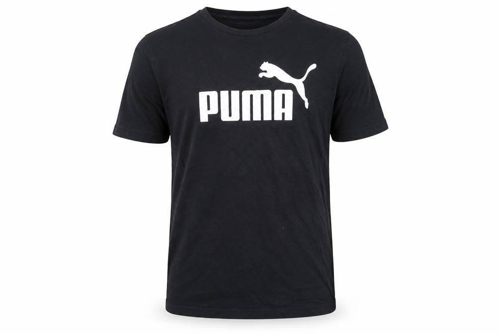 Puma Men's Black Sports T-Shirt, Medium, Crew Neck
