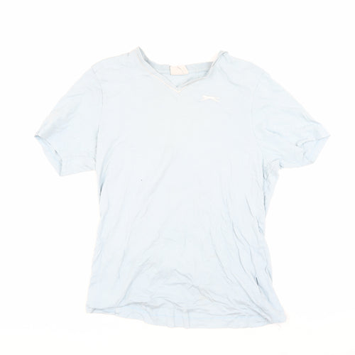 Slazenger Men's Blue V-Neck T-Shirt, Size S